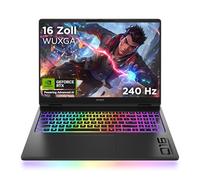 HP Omen MAX Gaming Laptop 16" WQXGA Display 240 Hz, AMD Ryzen AI 9 HX 375 (12C) 55 NPU Tops - hasta 5,1 GHz, NVIDIA GeForce RTX 5080 16GB VRAM, 32 GB RAM, 1 TB SSD, Win 11, QWERTZ, RGB, Negro