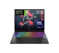 HP OMEN MAX - Ordenador Portátil Gaming de 16" OLED 240Hz (Ultra 7-255HX, 32GB RAM, 1 TB, NVIDIA GeForce RTX 5070 8GB, FreeDos) Negro - Teclado QWERTY Español