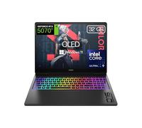 HP OMEN MAX - Ordenador Portátil Gaming de 16" OLED 240Hz (Ultra 9-275HX, 32GB RAM, 1 TB, NVIDIA GeForce RTX 5070Ti 12GB, Windows 11) Negro - Teclado QWERTY Español