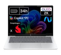 HP OmniBook 5 Portátil NGAI 14-he0004ns 14" OLED Snapdragon X 16GB 512GB SSD Copilot+ WIN 11 Plata