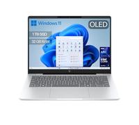 HP OmniBook 7 AI - Ordenador Portátil de 14" OLED 2K (Intel Core Ultra 7 255H, 32GB RAM, 1TB SSD, Gráficos Intel ARC, Windows 11 Home) Plata - Teclado QWERTY Español