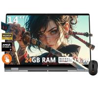 HP OmniBook X Flip 2 en 1 Laptop de 14 pulgadas WUXGA IPS pantalla táctil de 8 núcleos AMD Ryzen AI 7 350 24GB LPDDR5 1TB SSD AMD Radeon 860M gráficos Wi-Fi 6E teclado retroiluminado Win11 Home con