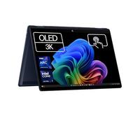 HP Omnibook X Flip - Ordenador portátil Convertible de 14" OLED 3K táctil (Intel Ultra 7-258V EVO, 32GB RAM, 1TB SSD, Intel ARC Graphics, Windows 11, WiFi 7) Silver- Teclado QWERTY Español