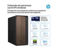 HP OmniDesk AI M03-0016ns PC Intel Core Ultra 5 225 16 GB DDR5-SDRAM 1 TB SSD Windows 11 Home Torre AI PC Madera