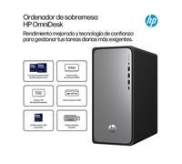 HP OmniDesk M02-0021ns Intel® Core™ i5 i5-14400 16 GB DDR5-SDRAM 1 TB SSD FreeDOS Torre PC Plata (CH4K1EA)