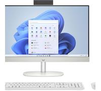 HP Ordenador All-in-One 24-cr0042ns con Pantalla 23.8" FHD, Intel Core i3-1315U, 8GB RAM, 512GB SSD, Windows 11 Home, Blanco, Teclado y Ratón Inalámbricos