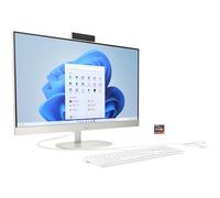 HP Ordenador de sobremesa Todo en uno, Pantalla FHD de 27 Pulgadas, AMD Ryzen 3 7320U, 8 GB DDR5 de RAM, SSD de 512 GB, Unidad gráfica AMD Radeon, Windows 11 Home, Color Blanco