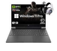 HP Ordenador Portátil Gaming 15.6" FHD 144Hz - AMD Ryzen 7 7445HS, 32 GB RAM, GPU NVIDIA RTX 4050, SSD de 2 TB, teclado retroiluminado, Wi-Fi 6E, paquete con accesorios Mytrix, Plata
