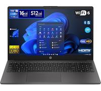 HP Ordenador portátil portátil 250 G9, pantalla Full HD de 15,6", Intel i7-1255U, RAM 16GB DDR4, SSD NVMe 512GB, Windows 11 Pro, listo para usar