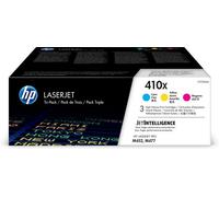 HP Original 410X (CF252XM) Toner - 3er Multipack Cian, Magenta, Amarillo