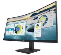 HP P34HC G4 - Monitor LCD LED de borde curvo WQHD de 34 pulgadas - Alineación vertical - 3440 x 1440-250 Nit - 100 Hz RR - HDMI - Puerto de visualización - Negro