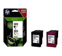 HP Pack 2 Cartouches d'encre 301 (Noir - Cian, Magenta, Jaune)