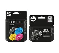 HP Pack 912XL Black 912 Cian, Magenta y Amarillo