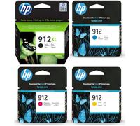 HP Pack 912XL Black 912 Cian, Magenta y Amarillo