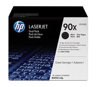 HP Pack de ahorro de 2 cartuchos de tóner original LaserJet 90X de alta capacidad negro