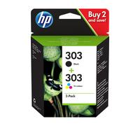 HP Paquete de 2 cartuchos de tinta Original 303 negro/tricolor