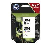 HP Paquete de 2 cartuchos de tinta Original 304 negro/tricolor