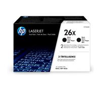 HP Paquete de 2 cartuchos de tóner negro Originales LaserJet 26X de alta capacidad