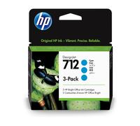 HP Paquete de 3 cartuchos de Tinta DesignJet 712 cian de 29 ml