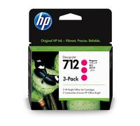 HP Paquete de 3 cartuchos de Tinta DesignJet 712 magenta de 29 ml