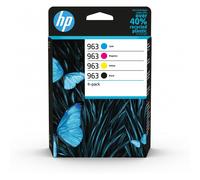 HP - Paquete de 4 cartuchos de tinta Original 963 negro/cian/magenta/amarillo