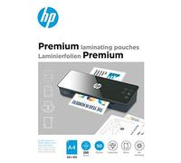 HP Paquete de 50 láminas para plastificar en caliente, tamaño A4, 250 micras, brillantes, transparentes, para plastificar en caliente