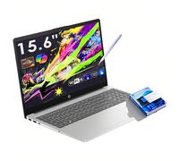 HP Pavilion Laptop de negocios con pantalla táctil de 15.6 pulgadas | AMD Ryzen 5 7520U | 16 GB de RAM, SSD PCIe de 512 GB | Teclado numérico | Cámara web | Microsoft Copilot AI 2025 | Wi-Fi 6 | HDMI