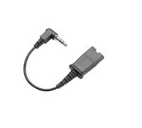Hp poly - adaptador de audio (conector jack de 3,5 mm a quick disconne