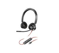Poly Blackwire 3320 Stereo USB-C Headset +USB-C/A Adapter 8X219AA