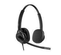 HP Poly Mission 420 Auriculares USB-C Estéreo para Oficina y Teletrabajo, Sonido Claro en Llamadas, Micrófono con Cancelación de Ruido AI, Cómodos y Ligeros, PC y Mac