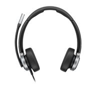 Poly HP Poly Mission 625 USB-C Dúo IA Auricular USB estéreo con USB-C (incluye adaptador a USB-A), 2 micrófonos con reducción de ruido por IA y audio super