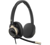 HP Poly Mission 820 Auricular USB-C Estéreo con Cancelación Activa de Ruido (ANC), Aíslate del Ruido y Concéntrate, Micrófono con cancelación de Ruido con IA, PC y Mac