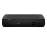 HP Poly Studio A2 Puente de Audio con cable CAT6A y cable de extensión de micrófono y placa de montaje