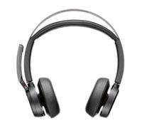 HP Poly Voyager Focus 2-M Auriculares USB-C-C Inalámbricos y Alámbricos para Oficina, Cancelación Activa de Ruido, Certificado para Microsoft Teams, Negro