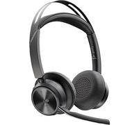 POLY - Auriculares Voyager Focus 2 USB-C-C con certificación Microsoft Teams + adaptador USB-C/A