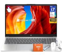 HP Portátil con visualización táctil FHD de 15.6 Pulgadas, Intel 10-Core i7-1355U (hasta 5.0 GHz), 32 GB de RAM, 1 TB SSD