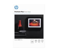 HP Premium Plus Photo Paper, CR673A, 20 hojas de papel fotográfico semibrillante avanzado, compatible con impresoras de inyección de tinta, A4, peso del material de impresión 300 g/m²