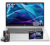 HP Pro Business Copliot AI - Laptop con pantalla táctil de 17.3 pulgadas, Intel 12-Core Ultra 7 255U (>i7-1355U), 32GB DDR5 RAM, 1 TB PCIE SSD, Wi-Fi 6, cámara web, KB retroiluminado, azul luna, con