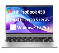 HP ProBook 450 G10 - Laptop empresarial (15.6" FHD antirreflejos, Intel 10-Core i5-1334U, 16GB RAM, 512GB SSD, (Beats i7-1255U)) retroiluminada, cámara web, Ethernet, Wi-Fi 6E, Win 11 Pro con AI