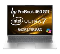 HP ProBook 460 G11 - Laptop de negocios de 16 pulgadas con pantalla FHD+, Intel Core Ultra 7 155U (Beats i7-1355U), 64GB DDR5 RAM, 2TB NVMe, Wi-Fi 6E, RJ-45, cámara web, teclado retroiluminado, Win 11