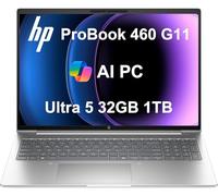 HP ProBook 460 G11 - Laptop empresarial (16 pulgadas FHD+ antirreflejos, Intel Core Ultra 5 125U (> i7-1355U), 32 GB DDR5 RAM, 1 TB SSD) retroiluminada, huella dactilar, cámara web de 1080p, Wolf