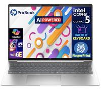 HP Probook 460 - Laptop empresarial con IA de 16 pulgadas IPS FHD+ (Intel Ultra 5 125U (Beats i5-1335u), 16 GB DDR5, SSD PCIe de 512 GB, gráficos Intel, KB retroiluminado, huella dactilar, WiFi 6E
