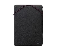 HP Funda Protectora Reversible para Portátiles de hasta 14", Perfil Delgado sin Cremallera, Tejido de Neopreno Desinfectable y Lavable en Lavadora, Color Negro/Lila