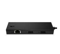 HP USB-C Portable Hub B8SV8AA - 4 Puertos (2X USB-A, 1x USB-C, RJ45 1GbE), Carga Rápida 7,5 W, Compatible Windows, MacOS, ChromeOS, iPadOS y Android, Ligero, Negro