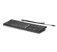 HP QY776AA - Teclado (USB, PC/Server, Oficina, 1.8 m, 422 x 164 x 24 mm, 900 g) Negro