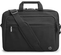 HP Renew Business Maletín con Correa para Portátil 15.6 pulgadas (Sostenible, Bolsillo RFID, Cremalleras de Doble Espiral, Bolsillo para Dispositivo Bluetooth de seguimiento) Negro