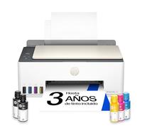 HP Impresora multifunción Smart Tank 5107, Color, Impresora para Home y Home Office, Impresión, copia, escáner, Conexión inalámbrica; Tanque de impresora de gran volumen; Impresión desde móvil o tablet; Escanear a PDF