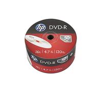 HP- Spool Hp DVD-R - 50 pack 4.7gb 16x, 50 piezas de 120 mins video