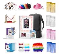 HP Sprocket Cabina fotográfica Impresora instantánea de Color (Blanca) + Papel Zink (100 Hojas) + Estuche (1) + Marcos Adhesivos (15) y más