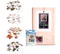 HP Sprocket Cabina fotográfica Impresora instantánea de Color (Rosa) + Papel Zink (100 Hojas) + Accesorios de Novia (23) y más